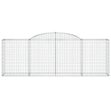 NNEVL Arched Gabion Baskets 8 pcs 300x50x100/120 cm Galvanised Iron