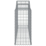 NNEVL Arched Gabion Baskets 8 pcs 300x50x100/120 cm Galvanised Iron