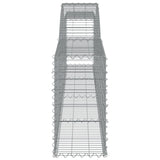 NNEVL Arched Gabion Baskets 3 pcs 400x30x60/80 cm Galvanised Iron