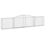 NNEVL Arched Gabion Baskets 4 pcs 400x30x80/100 cm Galvanised Iron
