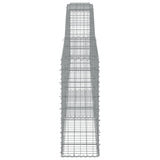 NNEVL Arched Gabion Baskets 4 pcs 400x30x80/100 cm Galvanised Iron