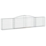 NNEVL Arched Gabion Baskets 7 pcs 400x30x80/100 cm Galvanised Iron