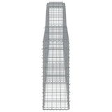 NNEVL Arched Gabion Baskets 7 pcs 400x30x80/100 cm Galvanised Iron