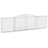 NNEVL Arched Gabion Baskets 4 pcs 400x30x100/120 cm Galvanised Iron