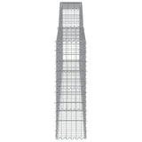 NNEVL Arched Gabion Baskets 4 pcs 400x30x100/120 cm Galvanised Iron