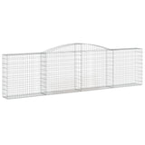 NNEVL Arched Gabion Baskets 6 pcs 400x30x100/120 cm Galvanised Iron