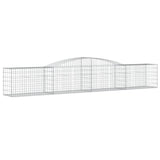 NNEVL Arched Gabion Baskets 3 pcs 400x50x60/80 cm Galvanised Iron