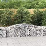 NNEVL Arched Gabion Baskets 5 pcs 400x50x60/80 cm Galvanised Iron