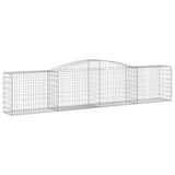 NNEVL Arched Gabion Baskets 5 pcs 400x50x80/100 cm Galvanised Iron
