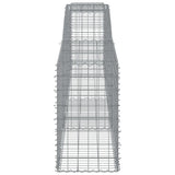 NNEVL Arched Gabion Baskets 5 pcs 400x50x80/100 cm Galvanised Iron