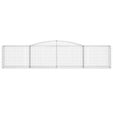 NNEVL Arched Gabion Baskets 8 pcs 400x50x80/100 cm Galvanised Iron