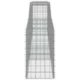 NNEVL Arched Gabion Baskets 8 pcs 400x50x80/100 cm Galvanised Iron