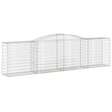 NNEVL Arched Gabion Baskets 9 pcs 400x50x100/120 cm Galvanised Iron