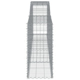 NNEVL Arched Gabion Baskets 9 pcs 400x50x100/120 cm Galvanised Iron