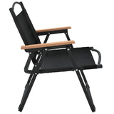 NNEVL Camping Chairs 2 pcs Black 54x43x59 cm Oxford Fabric