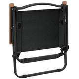 NNEVL Camping Chairs 2 pcs Black 54x43x59 cm Oxford Fabric