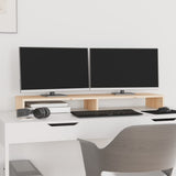 NNEVL Monitor Stand 100x27x10 cm Solid Wood Pine