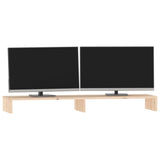 NNEVL Monitor Stand 100x27x10 cm Solid Wood Pine