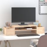NNEVL Monitor Stand 70x27.5x15 cm Solid Wood Pine