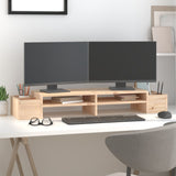 NNEVL Monitor Stand 100x27.5x15 cm Solid Wood Pine