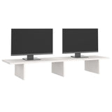 NNEVL Monitor Stand White 100x27x15 cm Solid Wood Pine