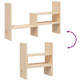 NNEVL Monitor Stand (39-72)x17x43 cm Solid Wood Pine