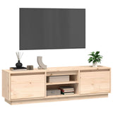 NNEVL TV Cabinet 140x35x40 cm Solid Wood Pine