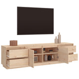 NNEVL TV Cabinet 176x37x47.5 cm Solid Wood Pine