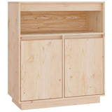 NNEVL Sideboard 70x34x80 cm Solid Wood Pine