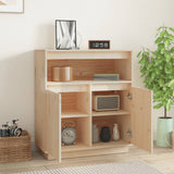 NNEVL Sideboard 70x34x80 cm Solid Wood Pine