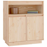 NNEVL Sideboard 70x34x80 cm Solid Wood Pine