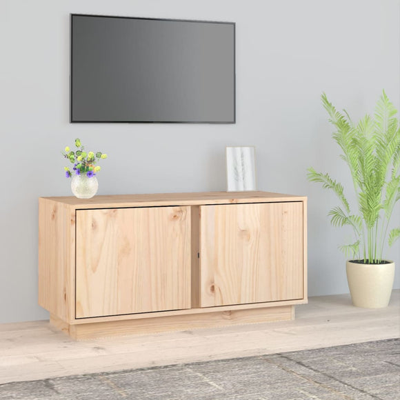 NNEVL TV Cabinet 80x35x40.5 cm Solid Wood Pine