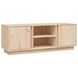 NNEVL TV Cabinet 110x35x40.5 cm Solid Wood Pine