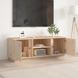 NNEVL TV Cabinet 110x35x40.5 cm Solid Wood Pine