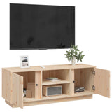 NNEVL TV Cabinet 110x35x40.5 cm Solid Wood Pine