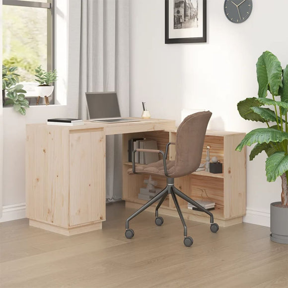 NNEVL Desk 110x50x75 cm Solid Wood Pine