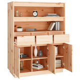 NNEVL Highboard 89x40x116.5 cm Solid Wood Pine