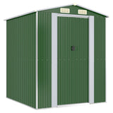 NNEVL Garden Shed Green 192x191x223 cm Galvanised Steel