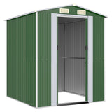 NNEVL Garden Shed Green 192x191x223 cm Galvanised Steel