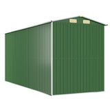 NNEVL Garden Shed Green 192x440x223 cm Galvanised Steel