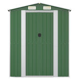 NNEVL Garden Shed Green 192x855x223 cm Galvanised Steel