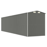 NNEVL Garden Shed Light Grey 192x855x223 cm Galvanised Steel