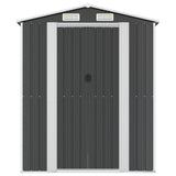 NNEVL Garden Shed Anthracite 192x855x223 cm Galvanised Steel