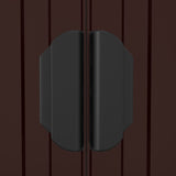 NNEVL Garden Shed Dark Brown 192x274x223 cm Galvanised Steel