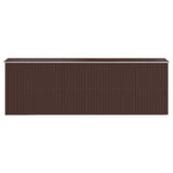 NNEVL Garden Shed Dark Brown 192x606x223 cm Galvanised Steel