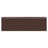 NNEVL Garden Shed Dark Brown 192x689x223 cm Galvanised Steel