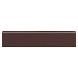 NNEVL Garden Shed Dark Brown 192x1021x223 cm Galvanised Steel