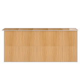 NNEVL Garden Shed Light Brown 192x440x223 cm Galvanised Steel