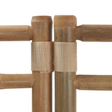 NNEVL Folding 4-Panel Room Divider 160 cm Bamboo and Canvas