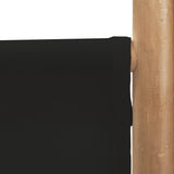 NNEVL Folding 4-Panel Room Divider 160 cm Bamboo and Canvas